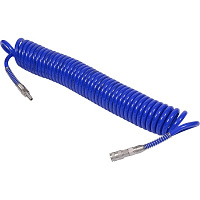 МАСТАК 680-10110SQ МАСТАК Шланг пневматический спиральный высокого давления 10х15 мм, 10 м, полиуретановый, фитинги