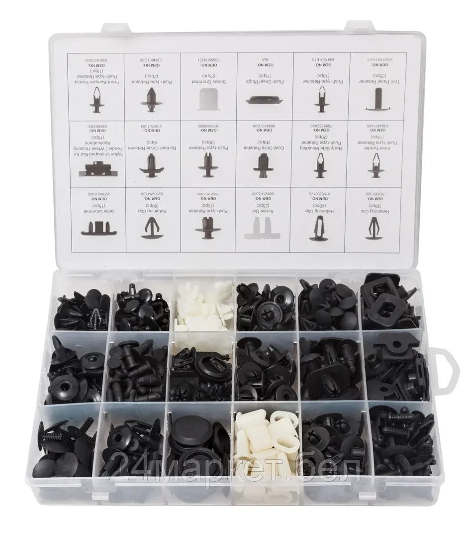 FORSAGE Набор клипс 408пр. (NISSAN), пластиковом органайзере Forsage F-01Z0226