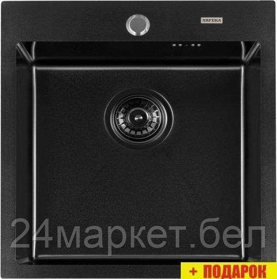 Кухонная мойка ARFEKA Eco AR 500*500 Black PVD Nano