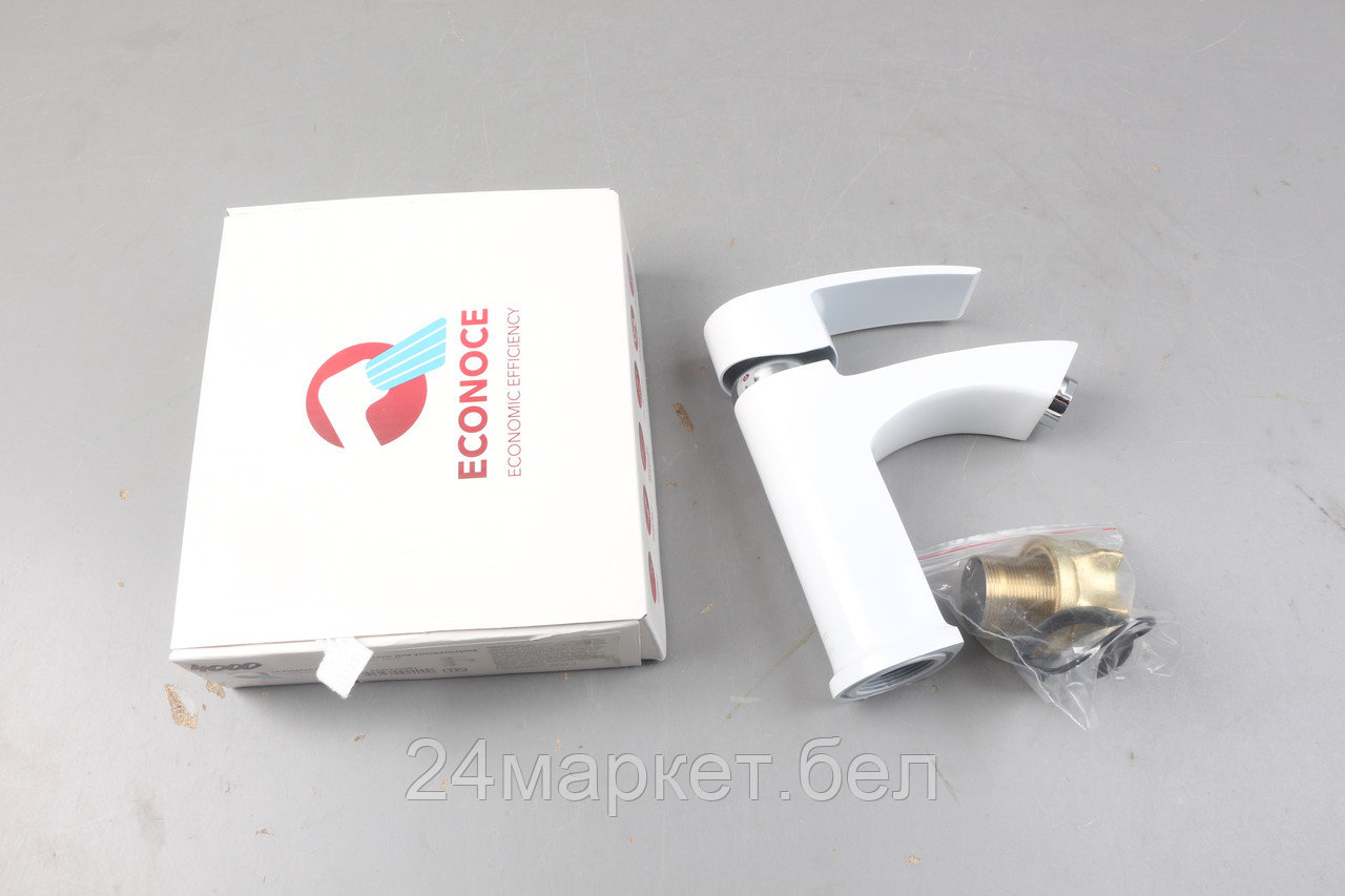 Смеситель для умывальника D35-A, серия 270 белый, ECONOCE уцененный (0000014000)