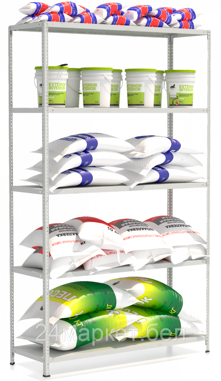 Metall ZAVOD УП-00003273 Стеллаж металлический архивный СТФ 1555-2.5