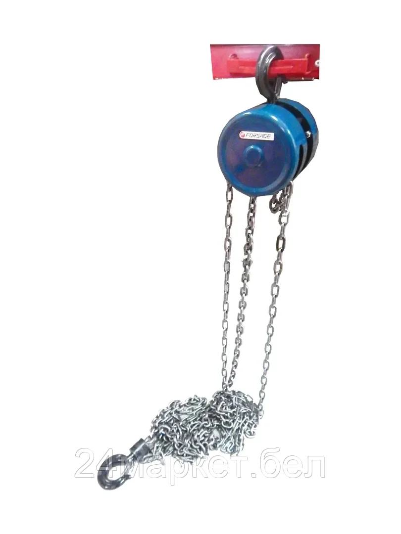 Лебедка механическая подвесная с фиксацией цепи натяжения, 5т (длина цепи - 3м) Forsage F-TRC9050