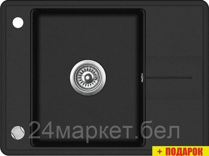 Кухонная мойка Aquasanita Bella SQB102AW (black metallic 601)