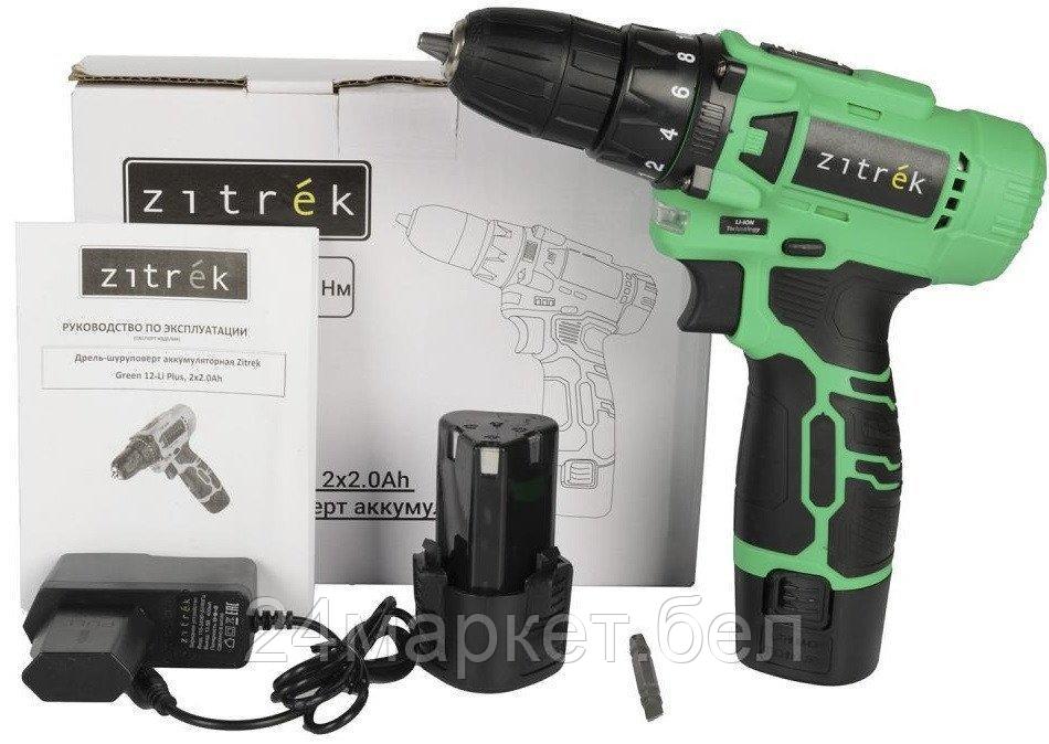 Дрель-шуруповерт Zitrek Green 12-Li Plus 083-1114 (с 2-мя АКБ)