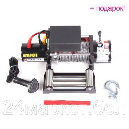 FORSAGE Лебедка автомобильная 3.6т 12V  (стальной трос) Forsage F-TRH98000