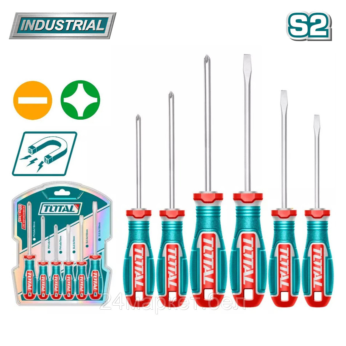 Набор отверток Total TKSDS0626 (6 предметов)