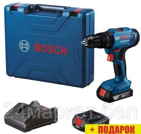 Ударная дрель-шуруповерт Bosch GSB 183-LI Professional 06019K9100 (с 2-мя АКБ, кейс)