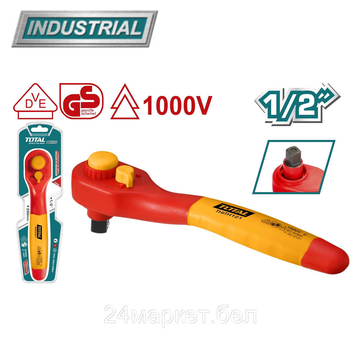 Вороток 1/2 с трещоткой TOTAL THIRTH121 THIRTH121