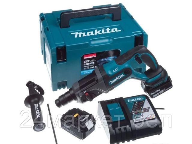 Аккум. перфоратор MAKITA LXT DHR241RTJ в кейсе (18.0 В, 2 акк., 5.0 А/ч Li-Ion, 1.9 Дж, вес 3.2 кг,) DHR241RTJ