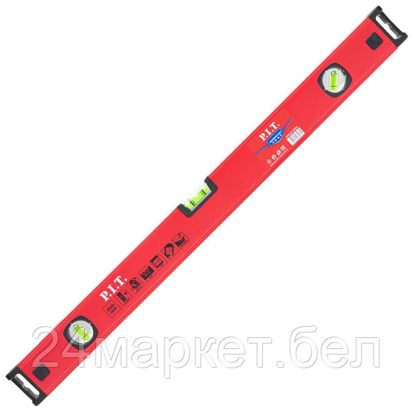 Уровень пузырьковый магнитный P.I.T. ADVANCE HSPL02-0600 (600мм, 3 капсулы, коробчатый,1мм/м)