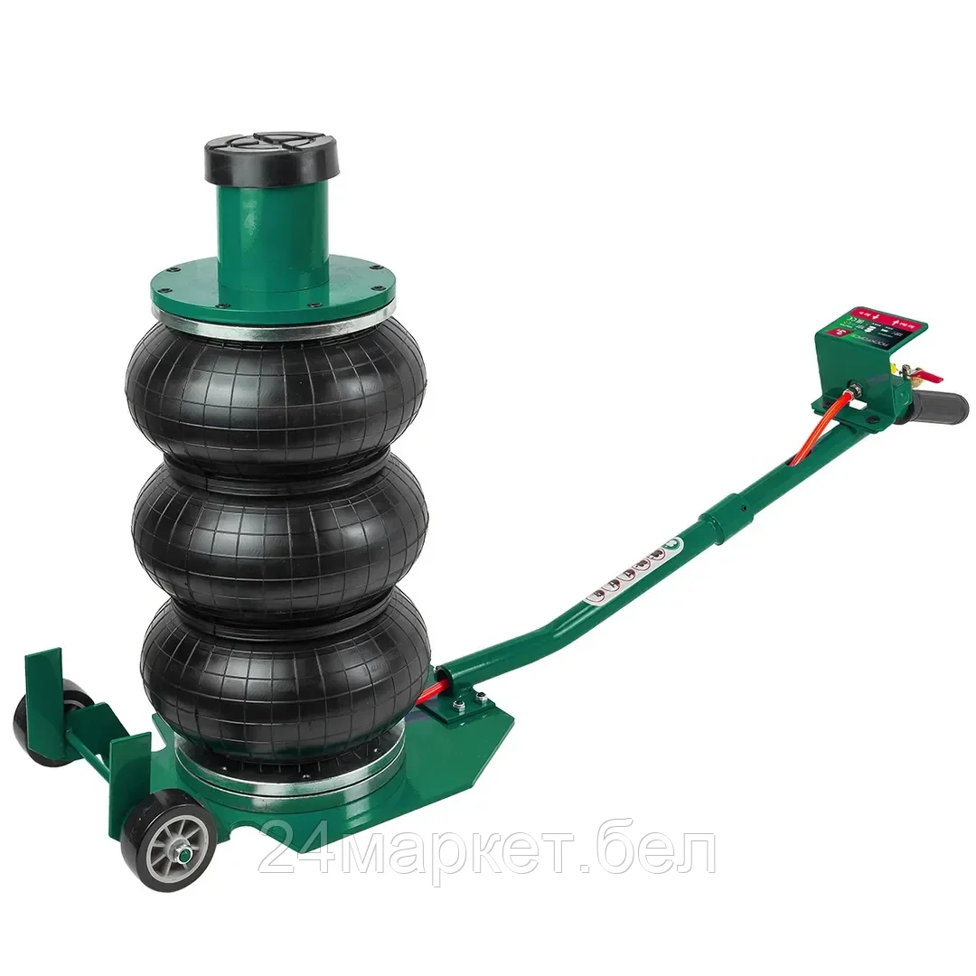 RF-TRA1724 RockFORCE Домкрат подкатной пневматический 3т (h min-145мм,h max-500мм,надставка-удлинитель-100мм,Ø-255мм)