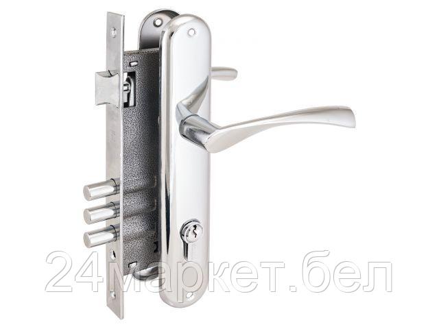 Замок врезной с/руч  АЛЛЮР 0203 CP хром (УЗК) 1016