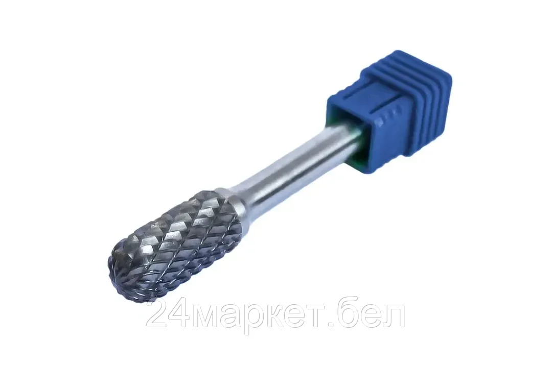 Шарошка цилиндрическая скругленная по металлу(Ø 16мм,Ø хвостовика 6мм),в пластиковом футляре Forsage F-617C1625