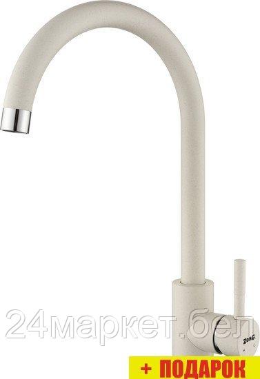 Смеситель ZorG Libris (белый камень)