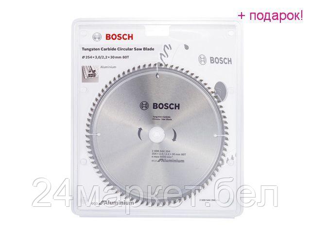 BOSCH Китай Диск пильный 254х30 мм 80 зуб. универсальный ECO ALUMINIUM BOSCH (твердоспл. зуб)