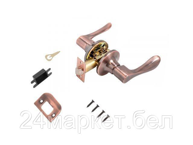 Защелка врезная межкомнатная 8531 PS AC медь пустая СТАНДАРТ (УЗК)