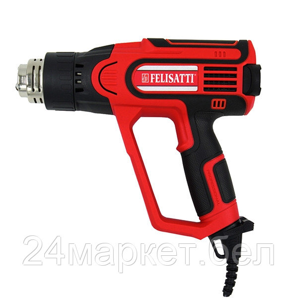 Фен строительный 2300, 2300 Вт, 9 насадок (керамический нагреватель) (FT2004 Felisatti)