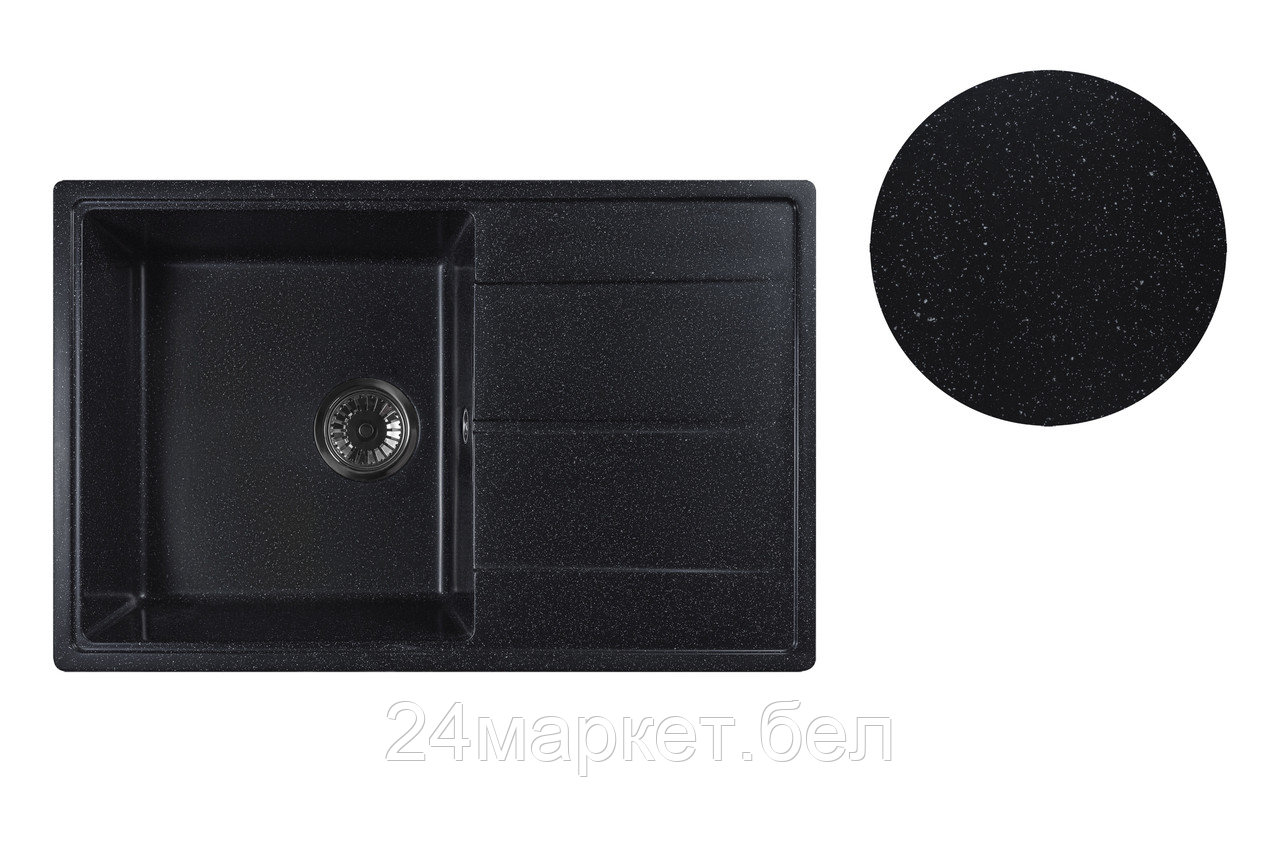 Мойка кухонная из искусственного камня BENEFIT оникс 730х470 мм, AV Engineering