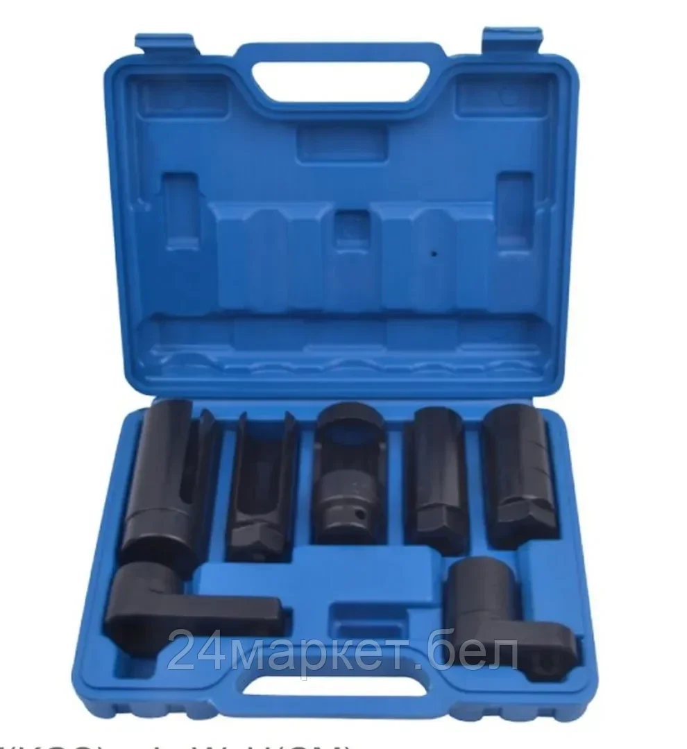 Набор головок для форсунок и датчиков 7пр. (22, 27, 29мм), в кейсе Rock FORCE RF-907G2