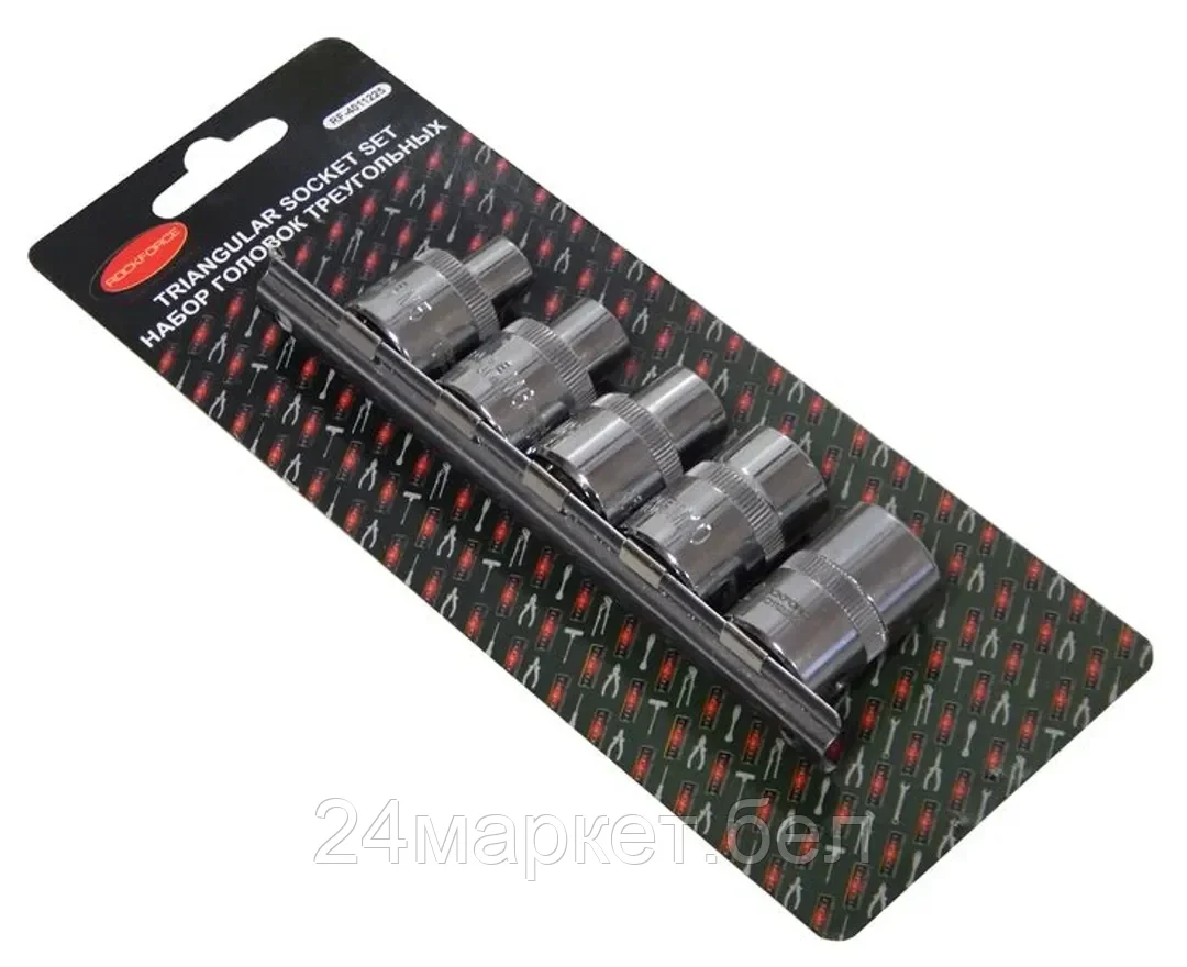 Rock FORCE Набор головок для ремонта топливных насосов а/м(М5-8мм,М6-10мм, М8-12мм, М10-15мм, М12-16.5мм), в блистере Rock FORCE RF-4011225