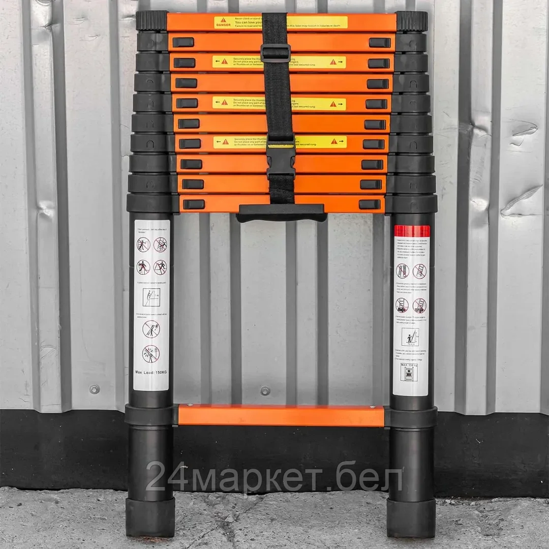 ISMA-UP320 ISMA Лестница телескопическая алюм. бытовая 3.2м (11 ступ.)