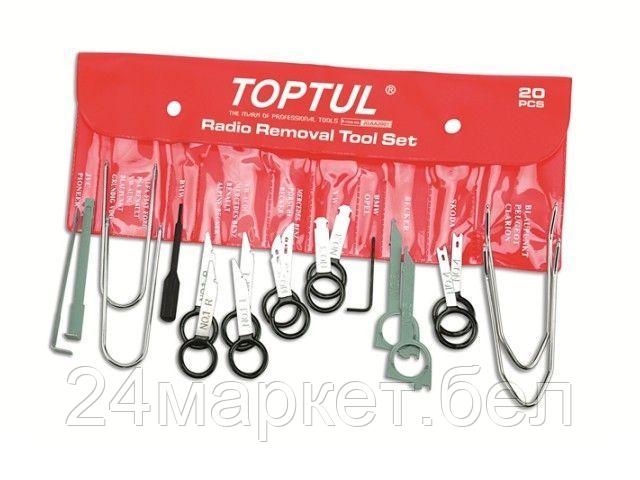 TOPTUL Тайвань Набор съемников магнитол 20пр. TOPTUL (JGAA2001)