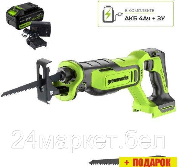 Сабельная пила Greenworks GPT-BLRS-1 1200607CUB (с 1-им АКБ)