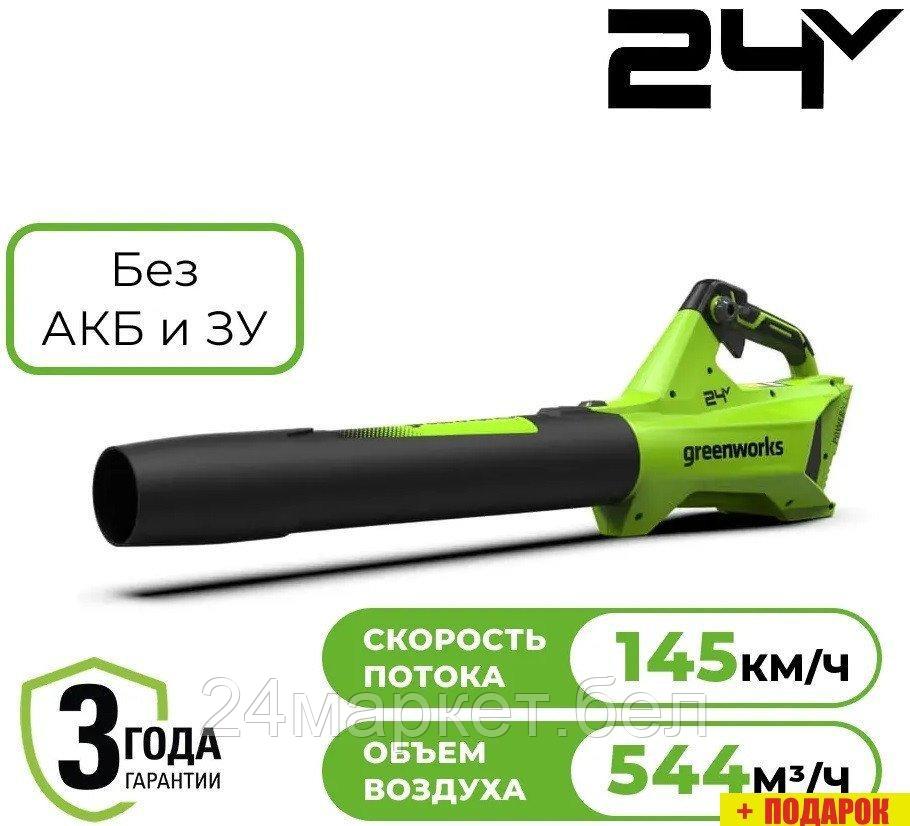 Ручная воздуходувка Greenworks G24BIII 2409607 (без АКБ)