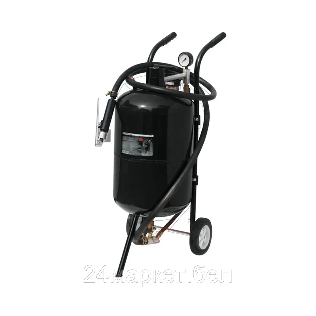 FORSAGE Передвижной пескоструйный аппарат напорного типа (бак 38л, 170-710л/мин, 4-8,5атм) пневмо. Forsage F-SB10