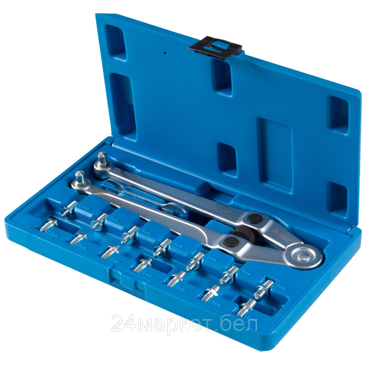 МАСТАК 103-20017C МАСТАК Фиксатор шкивов, кейс, 17 предметов