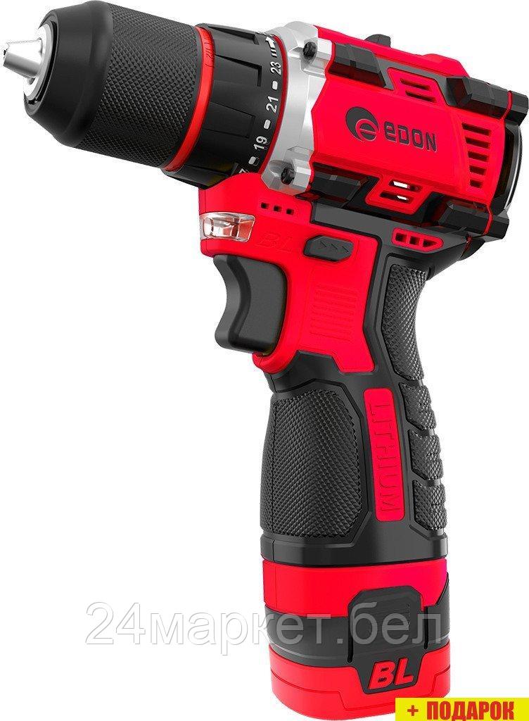 Дрель-шуруповерт Edon UAD-16DBL (с 2-мя АКБ, кейс, набор оснастки)