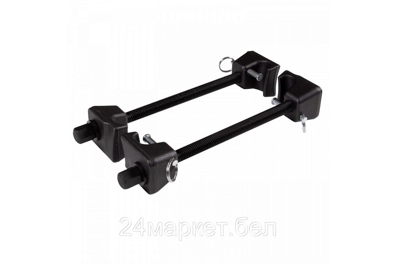МАСТАК 100-05301 МАСТАК Стяжка амортизаторных пружин, 300 мм, с фиксаторами, одинарный крюк, 2 предмета