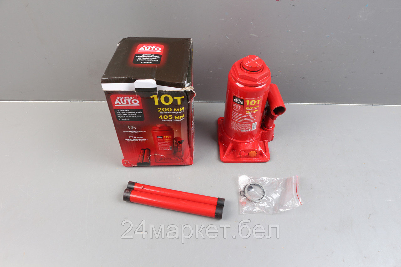Домкрат гидравлический 10т бутылочный 200-405мм STARTUL AUTO (ST8018-10) уцененный (1197124830)