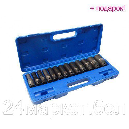 ForceKraft Набор головок ударных глубоких,13пр.,1/2" (10, 12-15, 17, 19, 21, 22, 24, 30, 32мм),в кейсе FORCEKRAFT FK-4131-5MPB