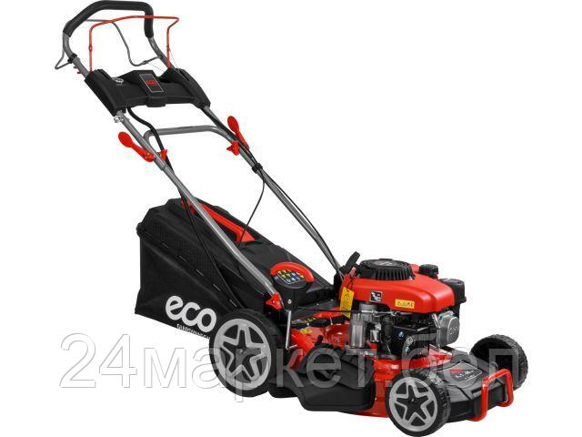 Газонокосилка бензиновая ECO LG-645 E самоходная (4 л.с., шир. 46 см, самоходная, электростарт, мульчир., стальн. корпус, травосборник 60 л) EC2014-6