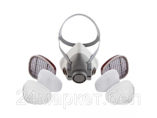 Полумаска 5500Р с фильтрами 5510 А1 с предфильтрами и с держателями Jeta Safety (комплект) (р-р L, для защиты дыхания (полумаска, фильтры A1 2шт, пред