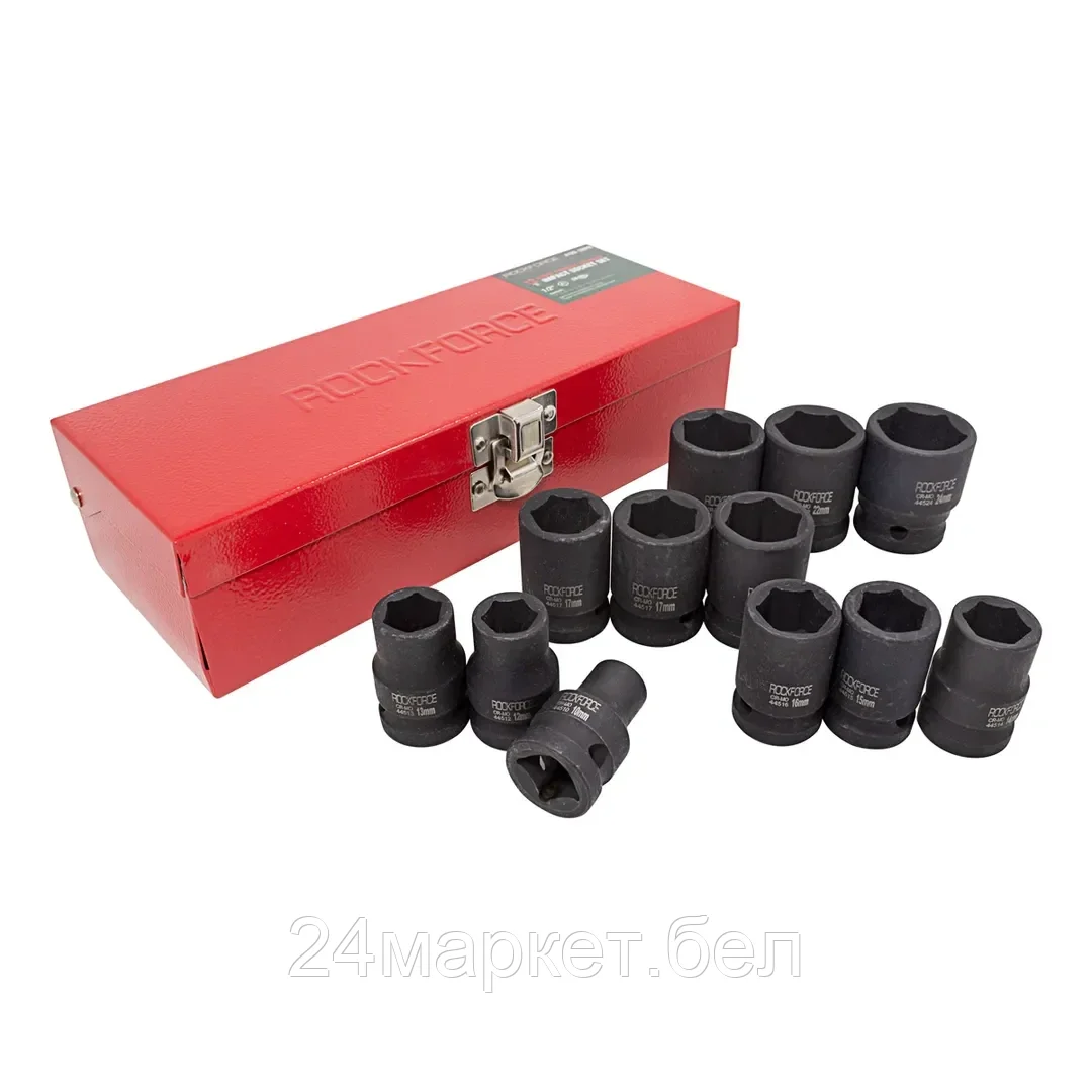 Набор торцевых головок RockForce RF-4129MPB (12 предметов)