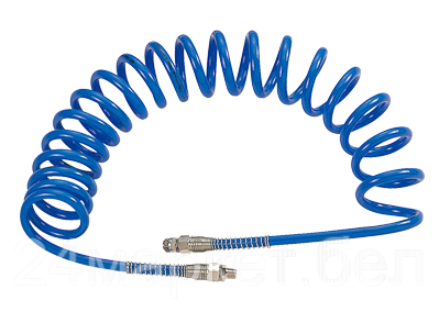 MIGHTY SEVEN SD-23115 MIGHTY SEVEN Шланг пневматический спиральный высокого давления 8х12 мм, 15 м, М1/4", полиуретановый