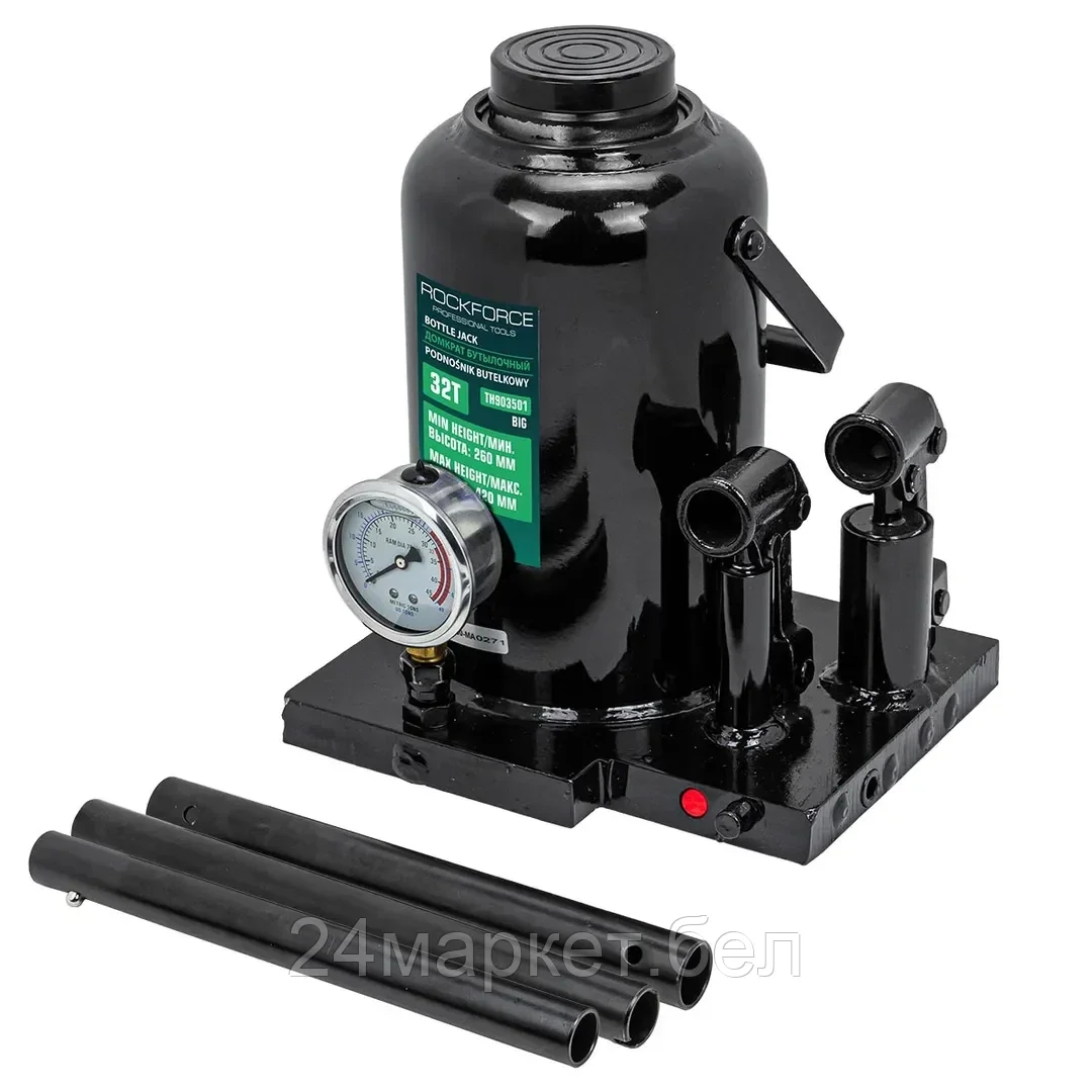 Бутылочный домкрат RockForce RF-TH903501 Big 32т