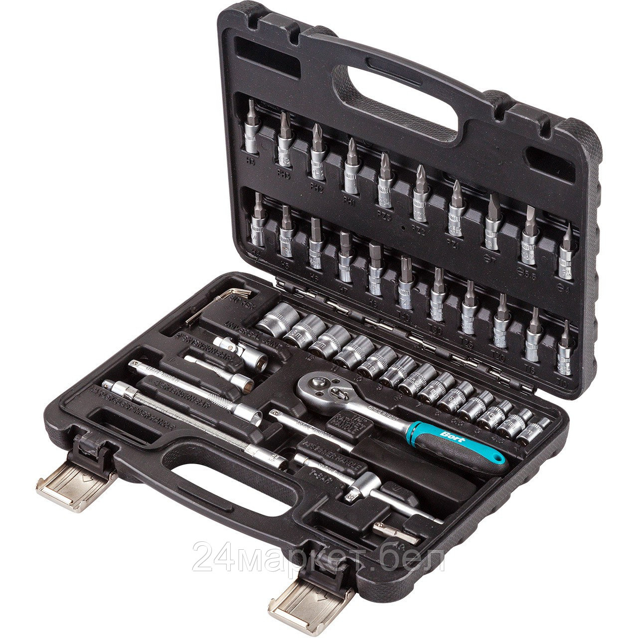 Универсальный набор инструментов Bort BTK-46 (46 предметов)