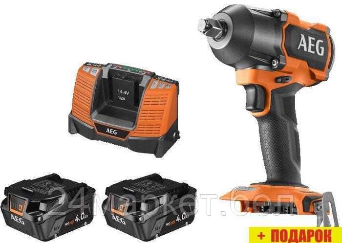 Гайковерт AEG Powertools BSS18MTF12BL-402C 4935479664 (с 2-мя АКБ, кейс)
