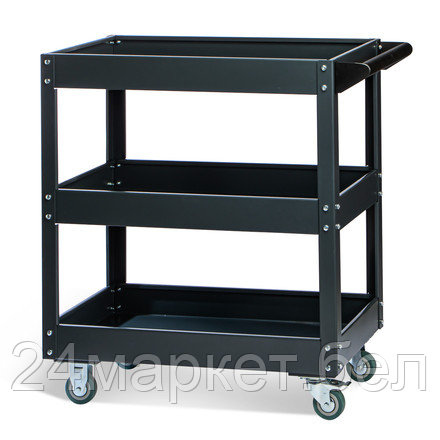 RUNTEC RT-3G Тележка с тремя открытыми полками, серая