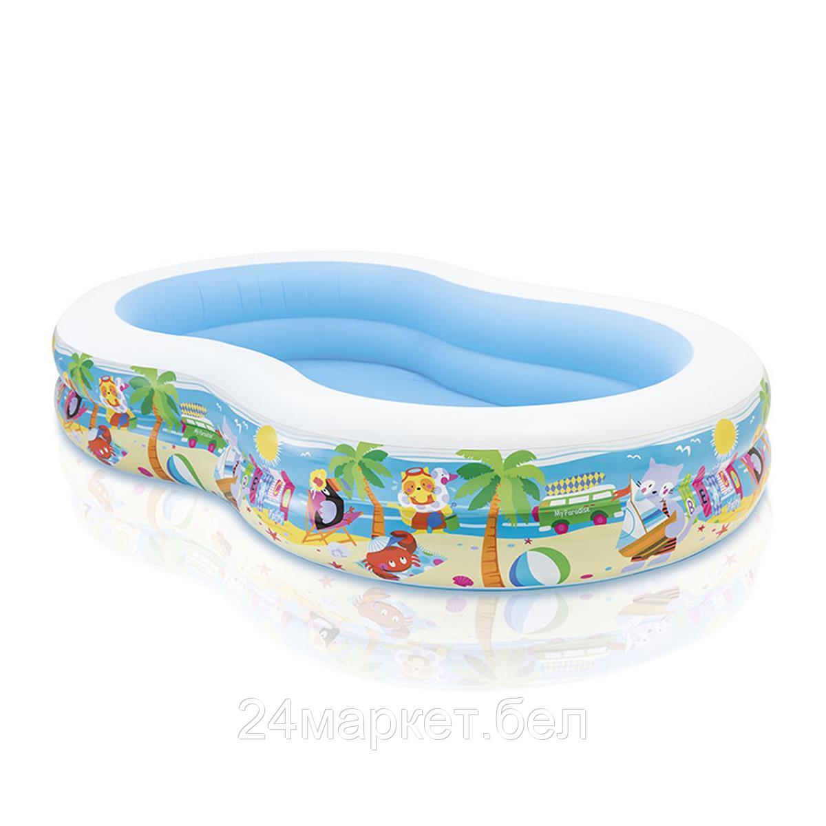 Надувной бассейн Intex Paradise 262x160x46 (56490)