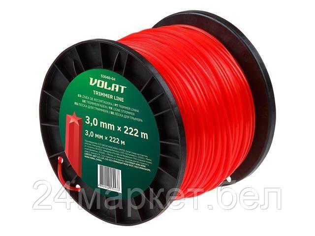 ВОЛАТ Китай Леска ф 3.0 мм х 222 м "звездочка" ВОЛАТ
