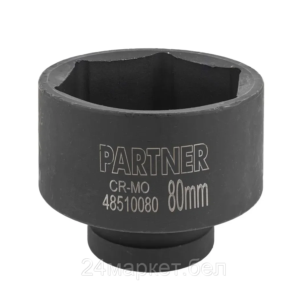 Головка ударная глубокая, 80мм (6гр) 1" PA-48510080