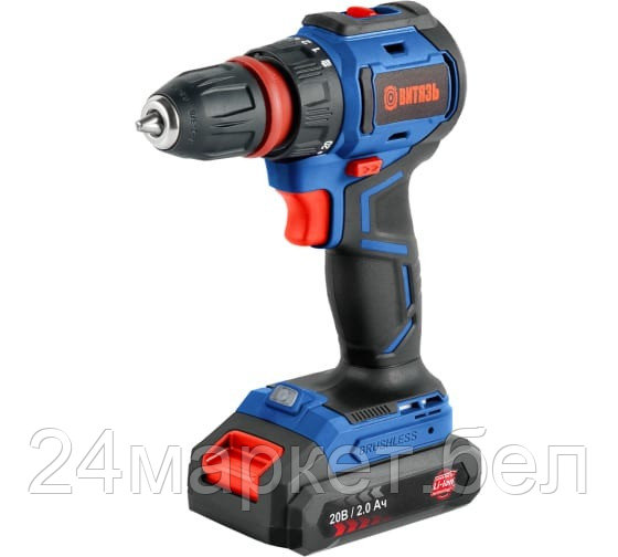 Дрель-шуруповерт Витязь ДА-520-10БСП 18012024 (с 2-мя АКБ, кейс, набор оснастки)