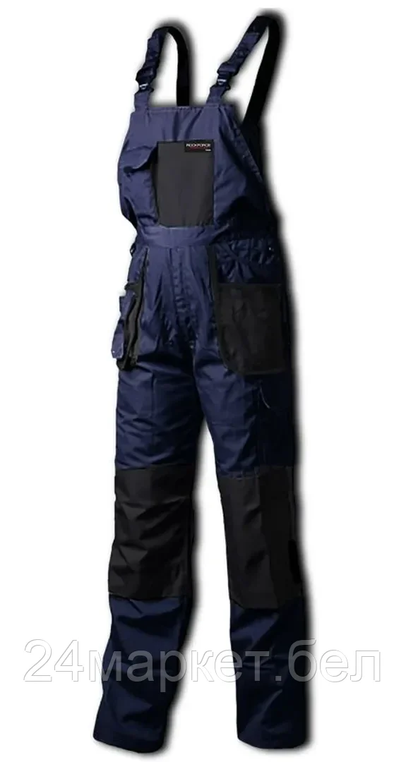 Rock FORCE Полукомбинезон рабочий со вставками,11карманов(LD/54,обхват груди:108-116,об. талии:88-96,рост:182-188см;полиэстер/хлопок:65/35%;плот. ткани-267g/m2) Rock FORCE WCL01-LD