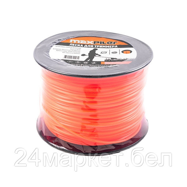 Леска для триммера 2.4мм*3LB, квадрат, 236 м, бухта (MLB-32403N)