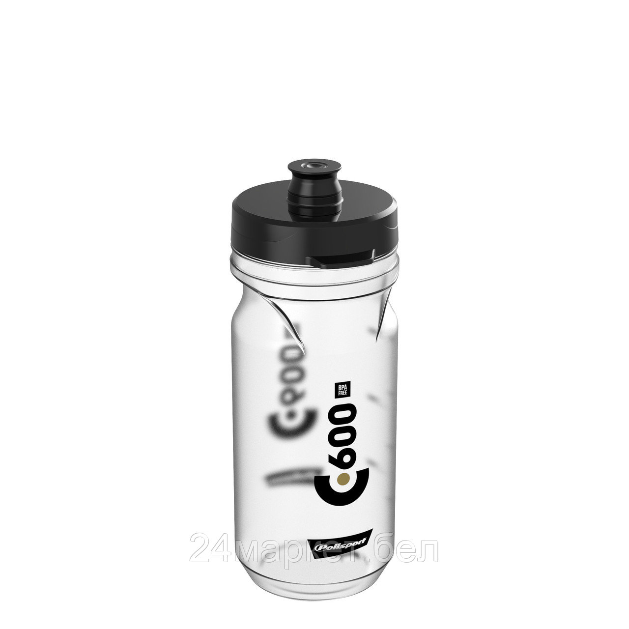 Велофляга C600, 600 мл, прозрачная, 8644800016 POLISPORT