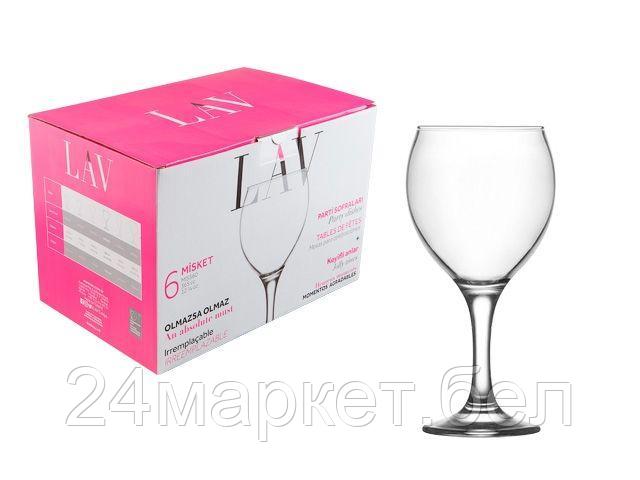 LAV Турция Набор бокалов для вина, 6 шт., 365 мл, серия Misket, LAV (так же используется в HoReCa)